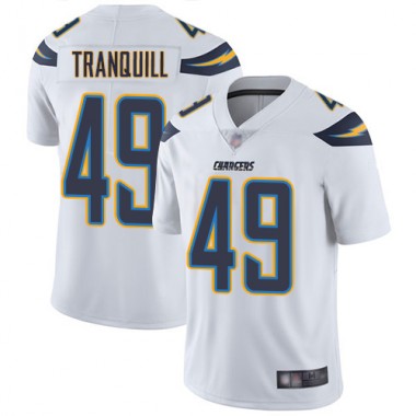 Los Angeles Chargers NFL Football Drue Tranquill White Jersey Youth Limited  #49 Road Vapor Untouchable